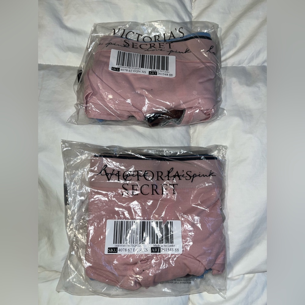 Victoria's Secret Pink Boyshort panties Set of 5 NWT